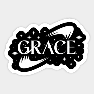 Grace: Divine Light in the Stars Sticker